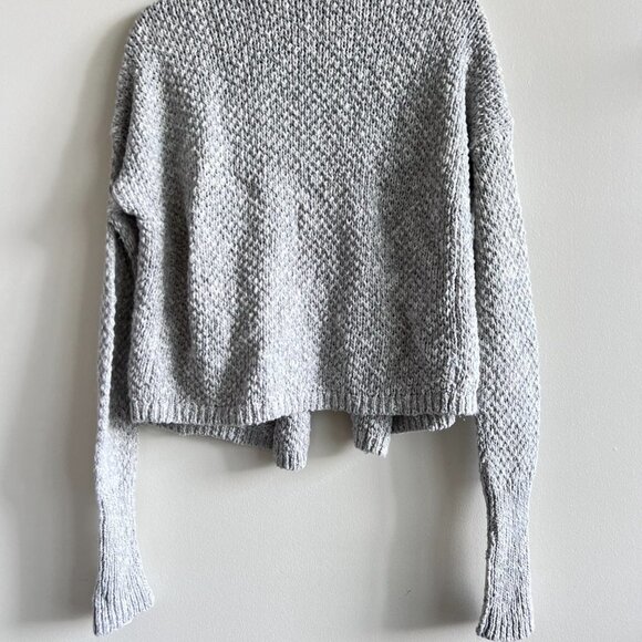 Abercrombie & Fitch Cotton Blend Cardigan Sweater Size L in Grey - Picture 4 of 7